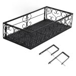 Support de fleurs de balcon suspendu pour pot de fleurs, clôture en fer forgé, rebord de fenêtre intérieur, ... Support de fleurs de balcon suspendu pour pot de fleurs, clôture en fer forgé, rebord de fenêtre intérieur, ...
