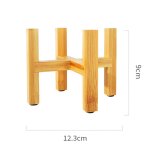 Support de fleur en bambou portable a une baie, mini support de pot de fleur, etagre de pot de plante, ...