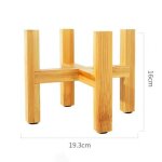 Support de fleur en bambou portable a une baie, mini support de pot de fleur, etagre de pot de plante, ...