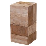 Support de fleurs petit meuble d'appoint hauteur 60 cm bois de sapin massif 04 0005055