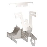 Support de gril de poulet portable en acier inoxydable, support de rôtissoire pour barbecue en forme ... Support de gril de poulet portable en acier inoxydable, support de rôtissoire pour barbecue en forme ...