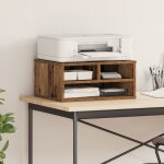 Support d'imprimante vidaxl chêne fumé 49x40x22, 5 cm bois transformé Support d'imprimante vidaxl chêne fumé 49x40x22, 5 cm bois transformé