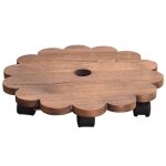 Promotion! support de jardinière en bois mobile avec roue, support de pot de fleur rond avec poulie universell ... Promotion! support de jardinière en bois mobile avec roue, support de pot de fleur rond avec poulie universell ...