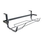 Support jardinire extensible anthracite - 65 a 84x18 cm - acier epoxy