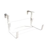 Support jardini�re fer plat fixations r�glables - 35x18 cm - blanc