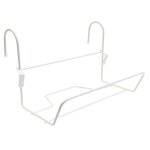 Support jardini�re fil classique - 35x14 cm blanc