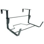 Support jardinire fixations rglables anthracite - 35x18 cm - acier epoxy