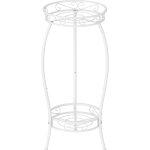 Support en métal a 2 niveaux pour pot de fleurs, haut support pour plantes d'intérieur outdor, support ... Support en métal a 2 niveaux pour pot de fleurs, haut support pour plantes d'intérieur outdor, support ...