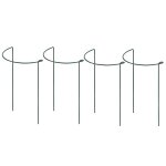 Support en mtal demi - rond pour plantes de jardin, 4 / 8 pices, support d'anneau de jardin, bordure, ...