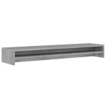Support de moniteur sonoma gris 100x24x13 cm bois d'ingnierie