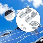 Supports de montage de panneaux solaires de style z, 4 pi�ces, avec boulons a ecrous, kit de montage ...
