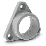 Support de montage pour profil� pour ruban led alu - round - abs - pour armoire - gris velleman mc - ...