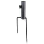 Support de parasol de plage en mtal robuste - ancrage rglable pour poteaux de 28 a 35 mm, installation ...