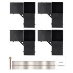 Supports de pergola - duoku - ssc4 - 4 pices - acier - 3 voies robustes