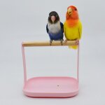 Support de perroquets en bois naturel, 1 pièce, perchoir de table, outil d'entraînement pour oiseaux, ... Support de perroquets en bois naturel, 1 pièce, perchoir de table, outil d'entraînement pour oiseaux, ...