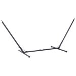 Support pied de hamac r�glable structure m�tal epoxy noir