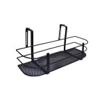 Support plantes et aromatiques pour balcon - fixations rglables - 60x28x26cm - anthracite