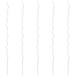 Supports de plantes en spirale 5 pcs acier galvanis 170 cm