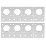 Support plat pour moteur pas  pas 42, plaque de montage en alliage d'aluminium pour imprimante 3d, argent ...