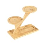 Support de pots de plantes a 3 couches, 1 pi�ce, plateau de jardini�re durable en bambou