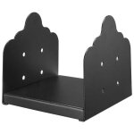 Support de poteau bois - duoku - lot de 2 - base de poteau - en acier au carbone robuste - ancrage de ...