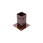 Support de poteau  emmanchement simple - 75 x 75 mm