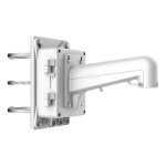 Support de poteau hikvision blanc - ds - 1602zj - box - pole