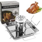 Support de poulet pour canette de bière, support grille rôtissoire poulet acier inoxydable vertical chicken ... Support de poulet pour canette de bière, support grille rôtissoire poulet acier inoxydable vertical chicken ...