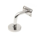 Support de rampe d'escalier en acier inoxydable 304, support mural, garde - corps en bois, argent (4 ...