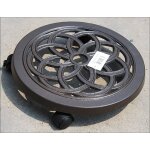 Support roulant en fonte   flora roll alu  - 30 cm