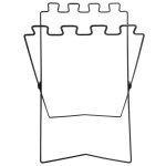 Support de sac poubelle portable pour pique - nique barbecue, protection de l'environnement, tagre ...