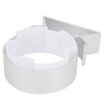 Support de sèche - cheveux, espace en aluminium, organisateur de souffleur sans trou, accessoire de matériel ... Support de sèche - cheveux, espace en aluminium, organisateur de souffleur sans trou, accessoire de matériel ...