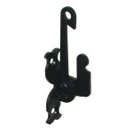 Support s�curit� sur platine torbelcataphor�se noir pour espagnolette - 753014l