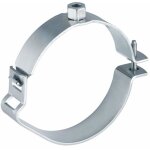 Support de tube r�glable avec manchon filet� 75xm10, filetage int�rieur, acier galvanis� (�gouts pehd) ...
