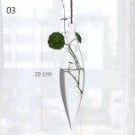 Support en verre transparent pour plantes a fleurs, jardinires pour la maison, vase a boules, terrarium, ...