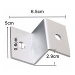 Support en z pour panneaux solaires, en alliage d'aluminium, energie, accessoire de toit plat