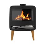Supra - pole  bois fonte 10kw noir fr9016130b
