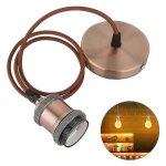 Suspension industrielle miniature vintage a douille unique e27 - anyou