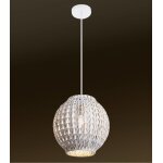 Suspension en rotin blanc, d. 31 cm