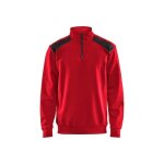 Sweat camionneur avec dtail aux paules - rouge et noir - s blaklader