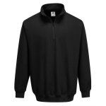Sweat shirt col zipp� portwest sorrento noir l
