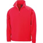 Sweat - shirt micropolaire result col zipp� rouge l