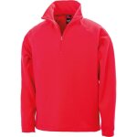 Sweat - shirt micropolaire result col zipp� rouge s