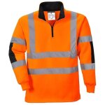 Sweatshirt rugby xenon couleur : orange taille xs portwest