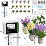 Système d'arrosage automatique d'intérieur, kit d'irrigation goutte à goutte automatique pour 15 plantes ... Système d'arrosage automatique d'intérieur, kit d'irrigation goutte à goutte automatique pour 15 plantes ...