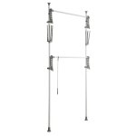 Syst�me de penderie extensible hercules flex wenko h. 165 � 300 cm x l. 116 � 190 cm blanc