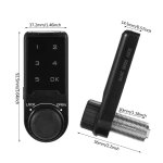 T9 intelligent cran tactile serrure  combinaison panneau en plastique serrure  combinaison tiroir ...