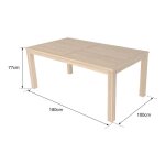 Table 180cm en teck java