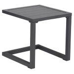 Table d'appoint barbados en aluminium gris anthracite Table d'appoint barbados en aluminium gris anthracite