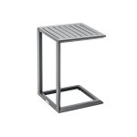 Table d'appoint en aluminium gris graphite evasion - hesp�ride